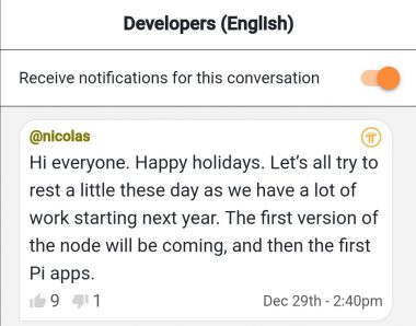 独家快讯：pi币创始人英文群12月29日互动的3条信息透露